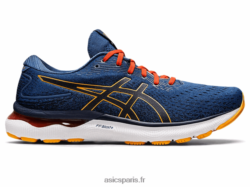 Hommes Asics gel-nimbus 24 BXL8B21197 bleu nuit/agrumes