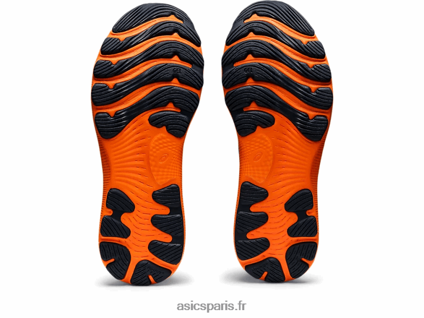 Hommes Asics gel-nimbus 24 BXL8B21550 bleu français/orange vif