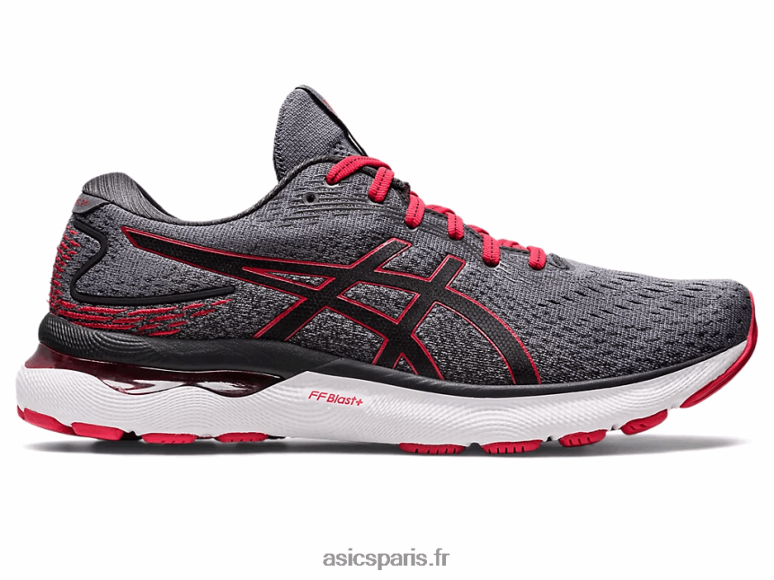 Hommes Asics gel-nimbus 24 BXL8B2213 métropole/rouge classique