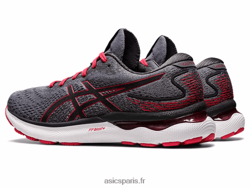 Hommes Asics gel-nimbus 24 BXL8B2213 métropole/rouge classique