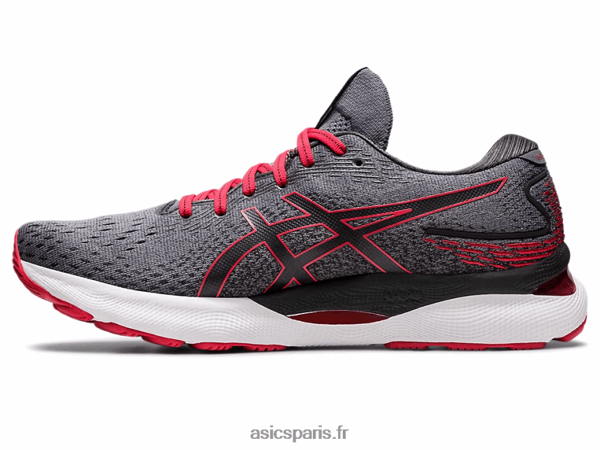 Hommes Asics gel-nimbus 24 BXL8B2213 métropole/rouge classique