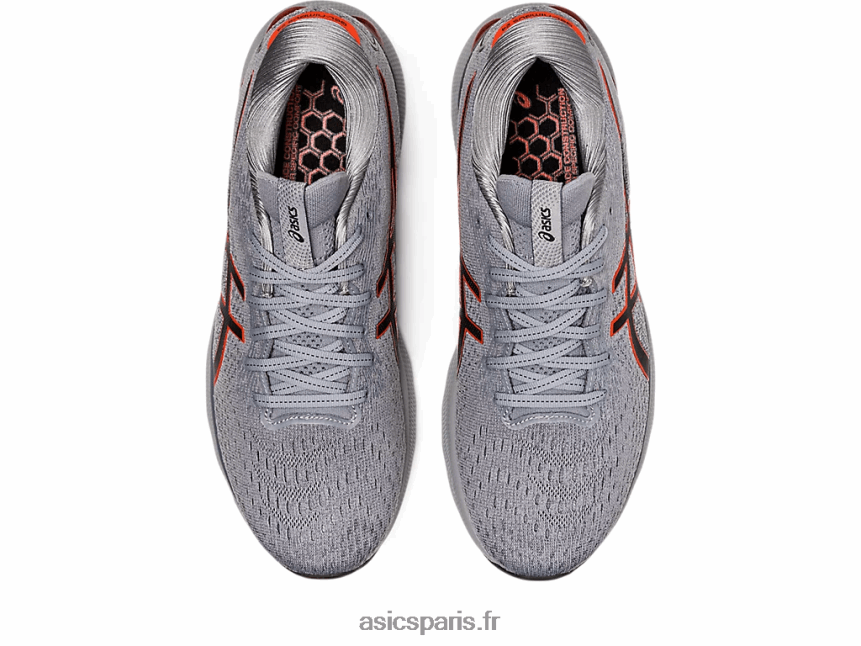 Hommes Asics gel-nimbus 24 de large BXL8B2874 feuille de roche/tomate cerise