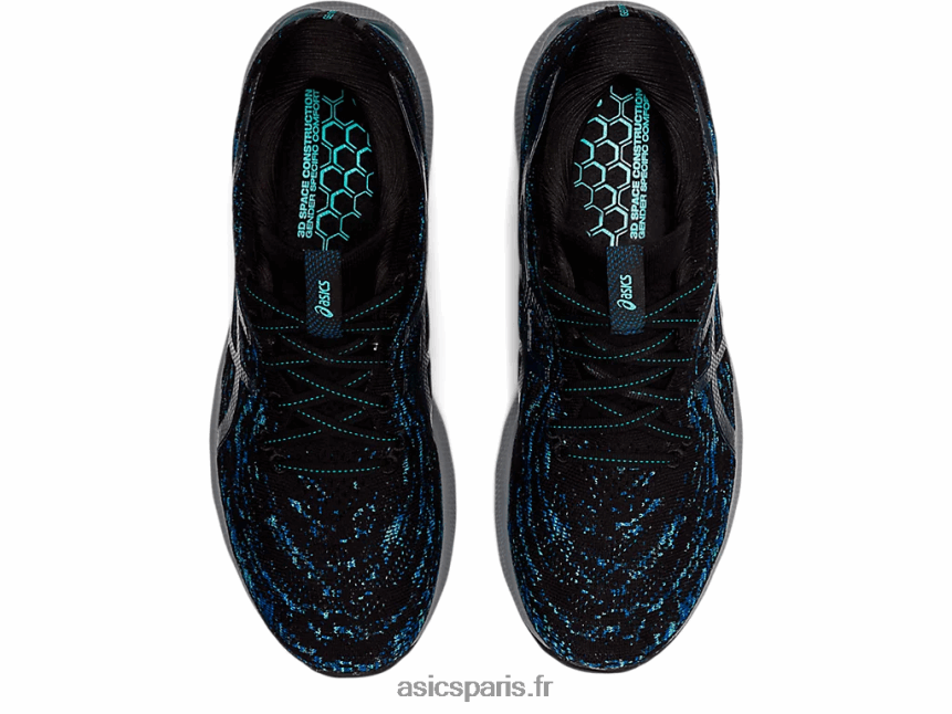 Hommes Asics gel-nimbus 24 mk BXL8B21193 noir/bleu mako