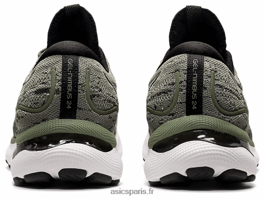 Hommes Asics gel-nimbus 24 mk BXL8B21205 vert lichen/noir