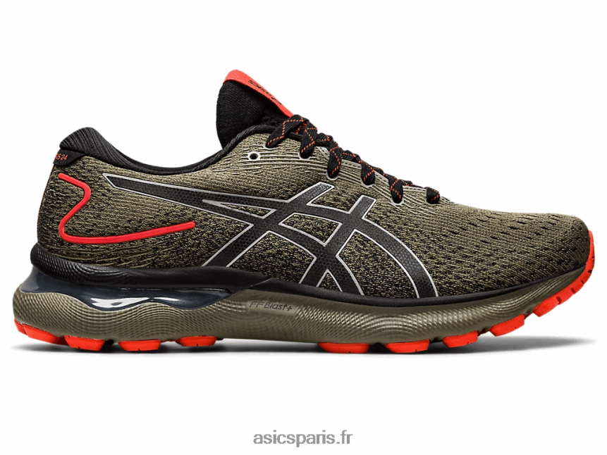 Hommes Asics gel-nimbus 24 tr BXL8B2788 baignade nature/olive