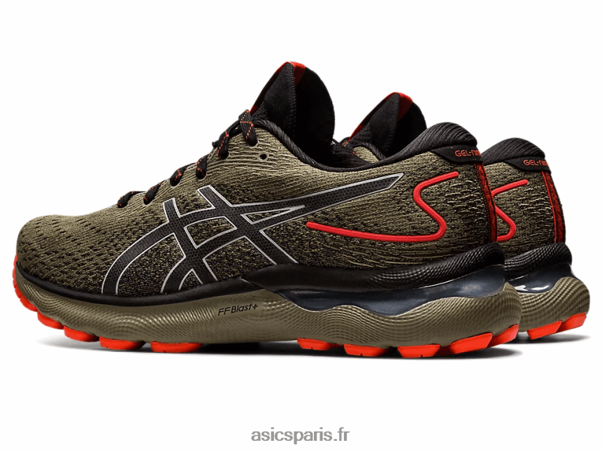 Hommes Asics gel-nimbus 24 tr BXL8B2788 baignade nature/olive