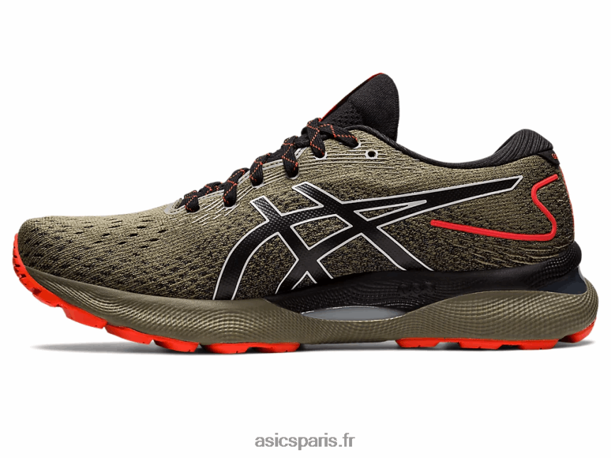 Hommes Asics gel-nimbus 24 tr BXL8B2788 baignade nature/olive