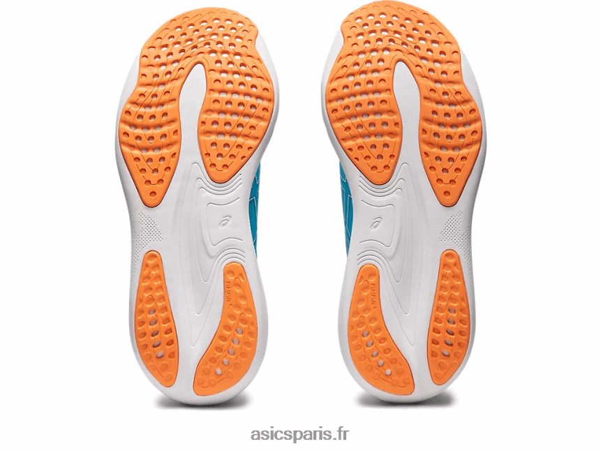 Hommes Asics gel-nimbus 25 BXL8B210 bleu des îles/pêche soleil