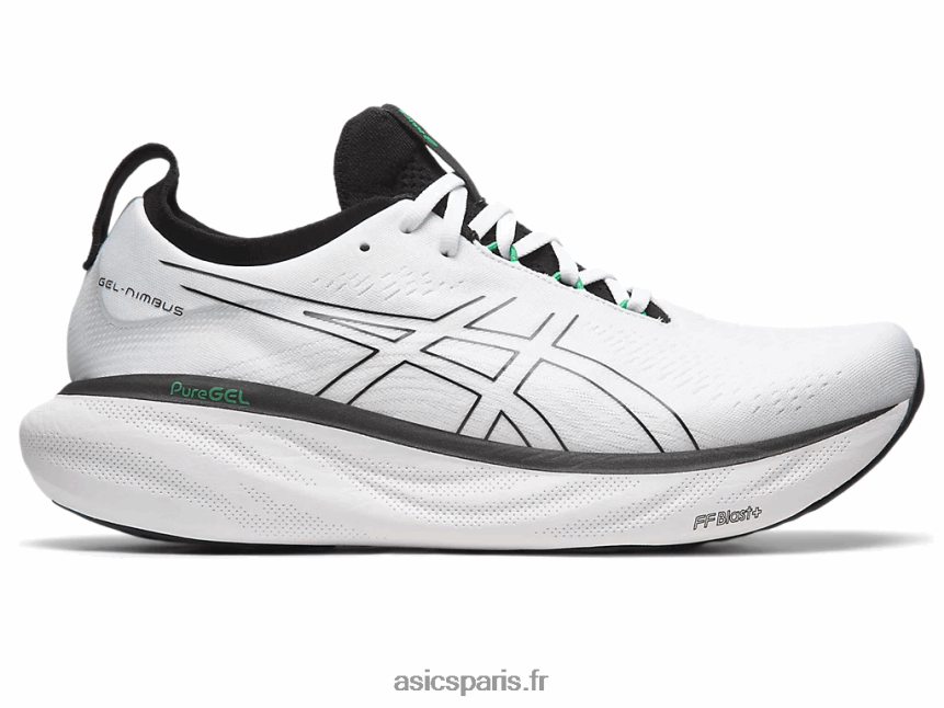 Hommes Asics gel-nimbus 25 BXL8B2180 blanc noir