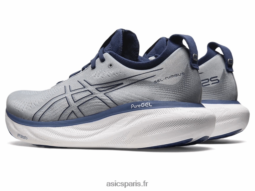 Hommes Asics gel-nimbus 25 de large BXL8B2338 tôle/bleu indigo