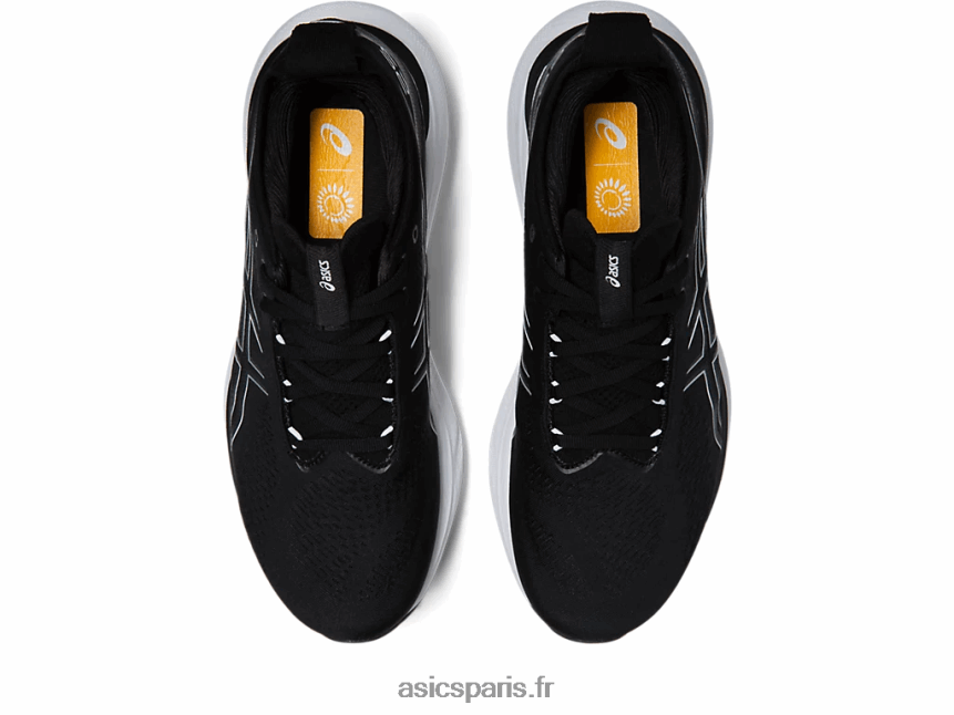 Hommes Asics gel-nimbus 25 de large BXL8B2340 noir/argent pur