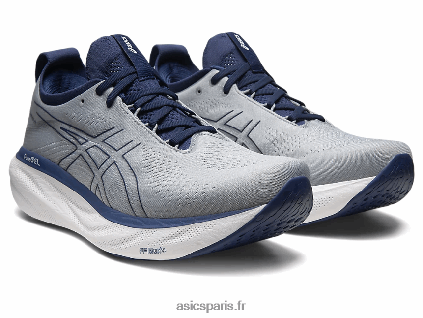 Hommes Asics gel-nimbus 25 extra large BXL8B2164 tôle/bleu indigo