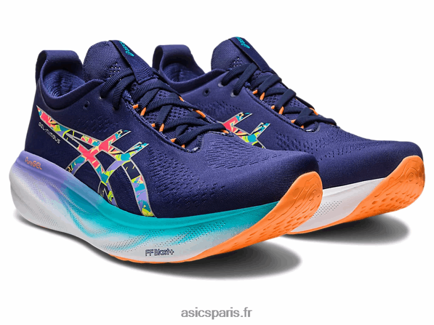 Hommes Asics gel-nimbus 25 lite-show BXL8B2343 zeste de citron vert/spectacle léger