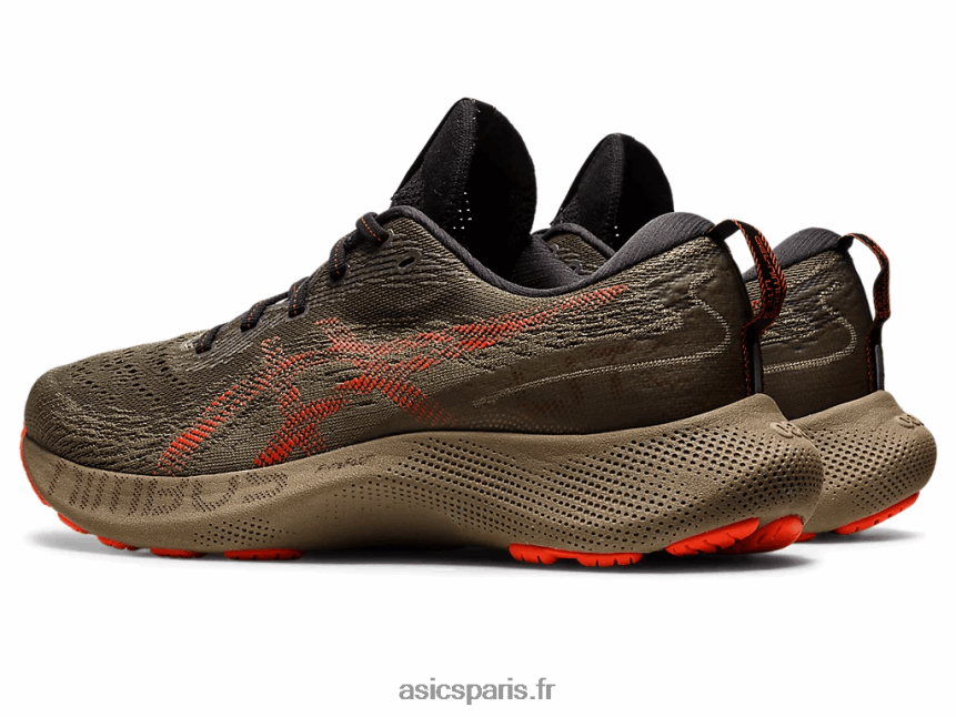 Hommes Asics gel-nimbus lite 3 BXL8B21062 manteau vert/tomate cerise