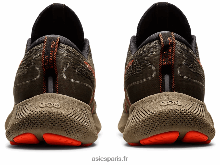 Hommes Asics gel-nimbus lite 3 BXL8B21062 manteau vert/tomate cerise