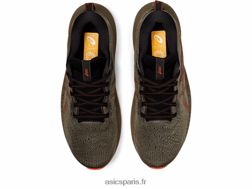 Hommes Asics gel-nimbus lite 3 BXL8B21062 manteau vert/tomate cerise