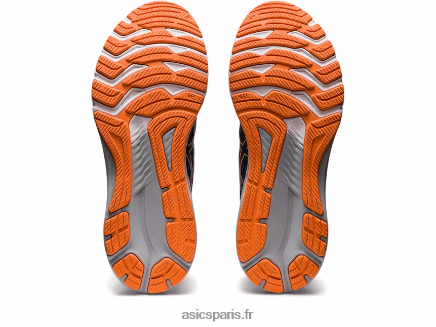 Hommes Asics gel-poursuite 8 de large BXL8B2386 bleu indigo/pêche soleil