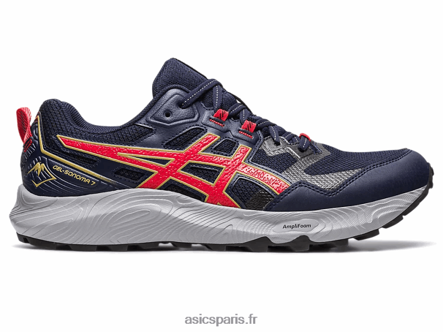 Hommes Asics gel-sonoma 7 BXL8B2116 minuit/rouge électrique