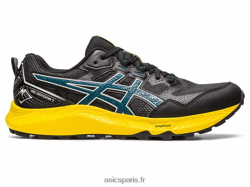 Hommes Asics gel-sonoma 7 BXL8B2254 gris graphite/sarcelle d'encre