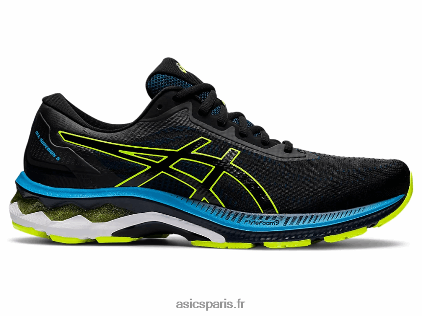 Hommes Asics gel-superion 5 BXL8B2687 bleu français/jaune de sécurité