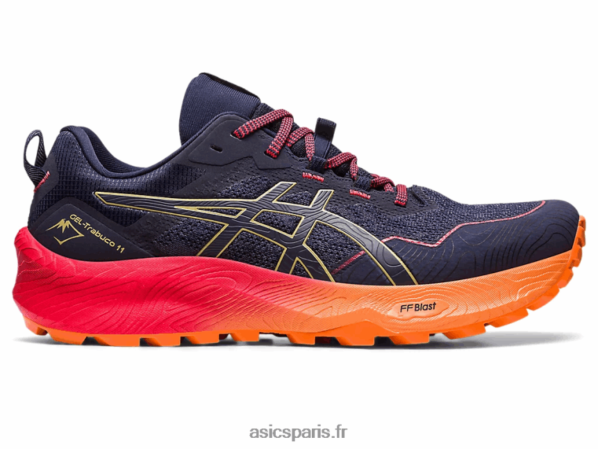 Hommes Asics gel-trabuco 11 BXL8B2250 bleu indigo/huile d\'olive