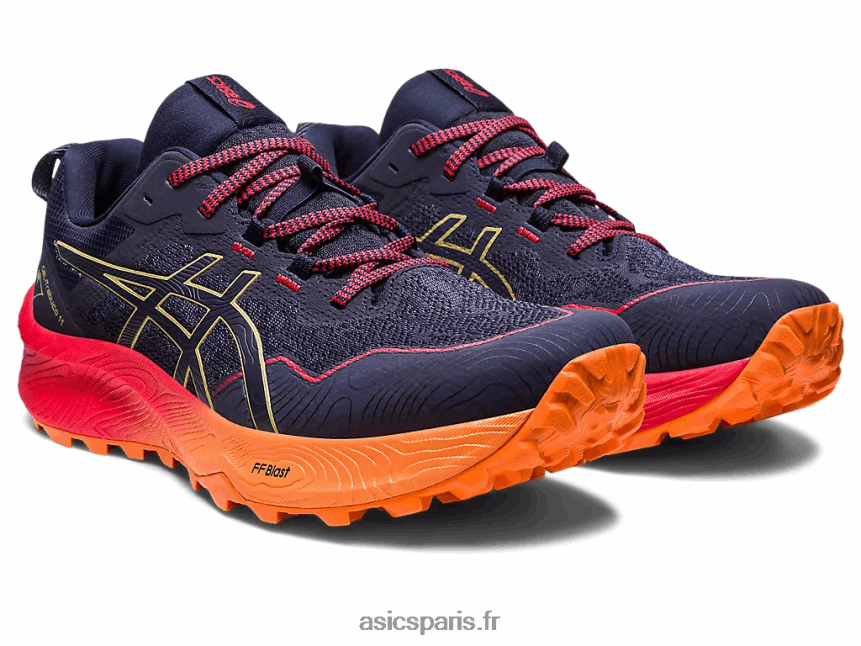 Hommes Asics gel-trabuco 11 BXL8B2250 bleu indigo/huile d\'olive