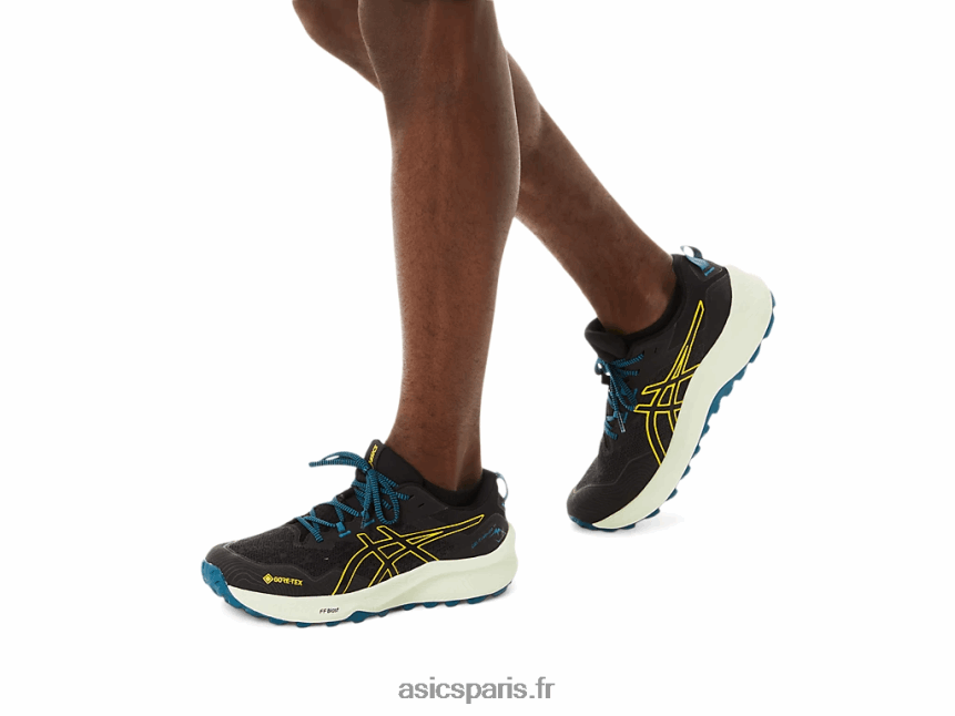 Hommes Asics gel-trabuco 11 gtx BXL8B253 noir/jaune doré