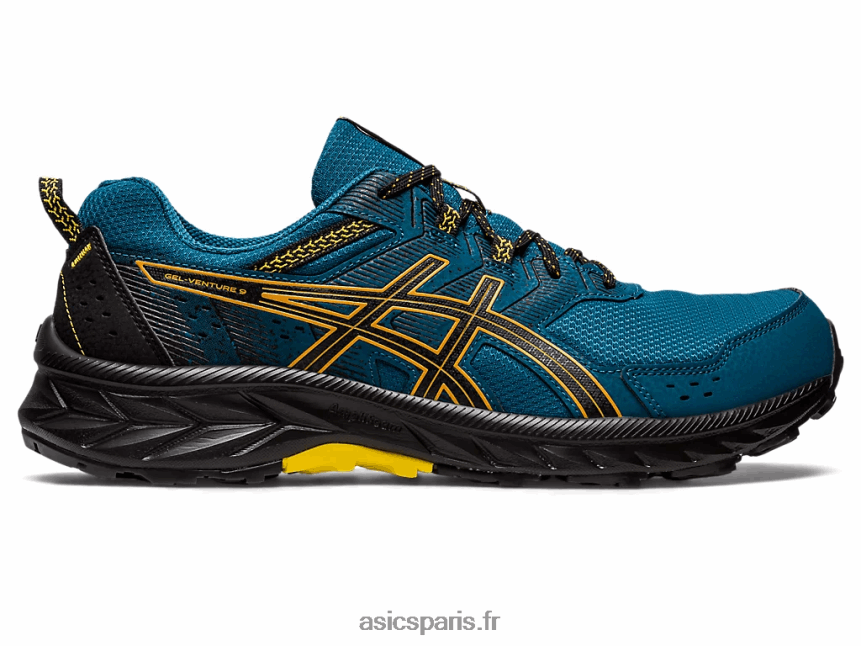Hommes Asics gel-venture 9 BXL8B2102 sarcelle d\'encre/tempête de sable