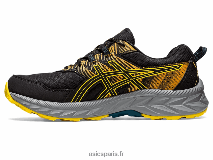 Hommes Asics gel-venture 9 BXL8B2103 noir/jaune doré