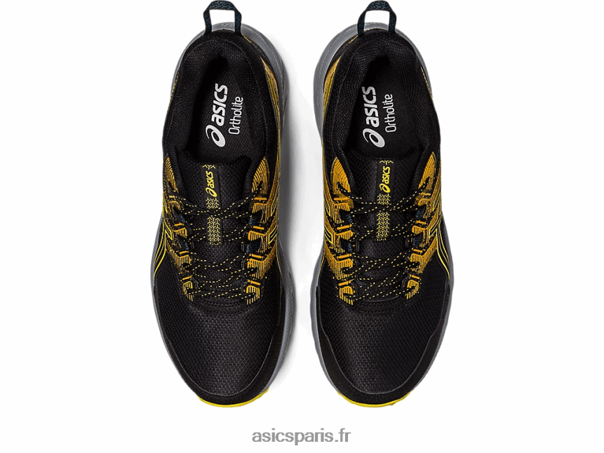 Hommes Asics gel-venture 9 BXL8B2103 noir/jaune doré