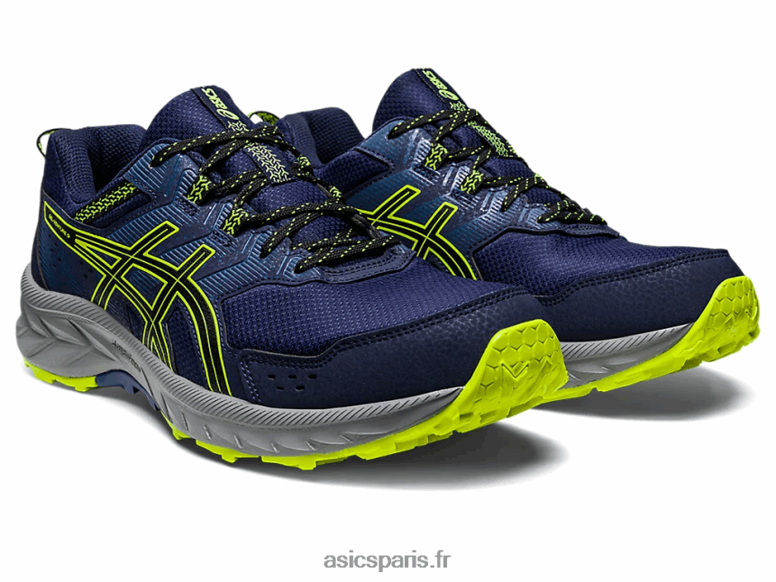 Hommes Asics gel-venture 9 BXL8B2107 caban/jaune de sécurité