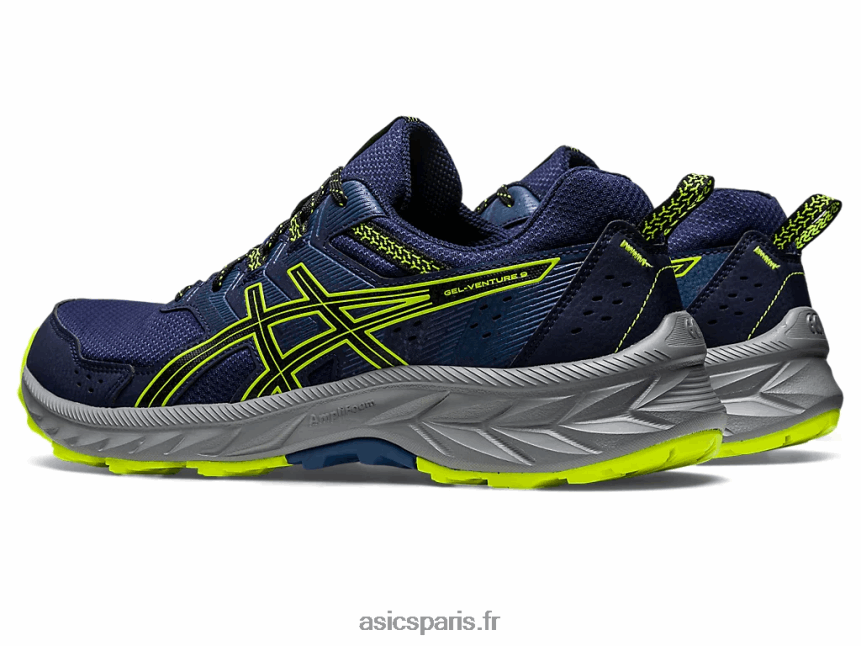 Hommes Asics gel-venture 9 BXL8B2107 caban/jaune de sécurité