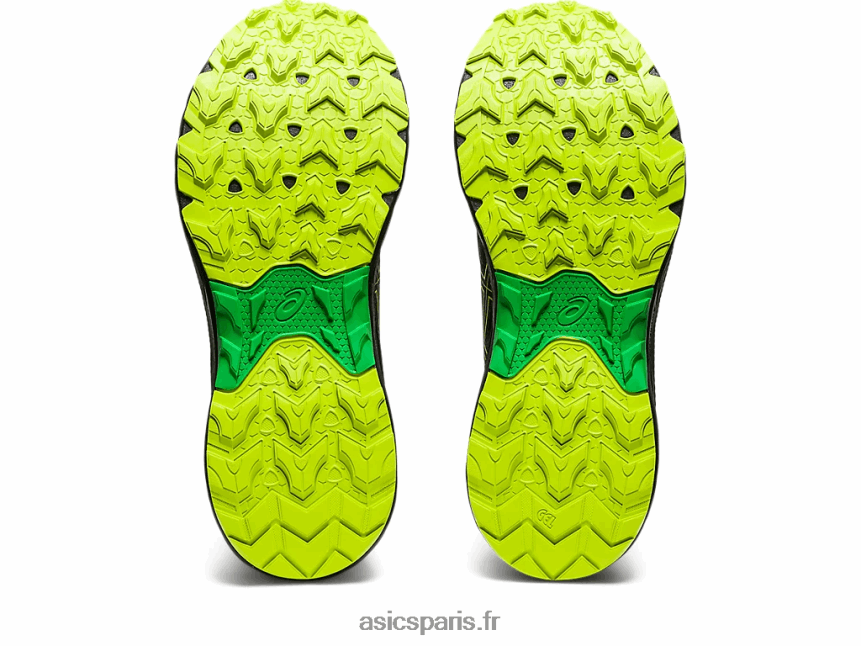 Hommes Asics gel-venture 9 BXL8B2111 noir/zeste de citron vert