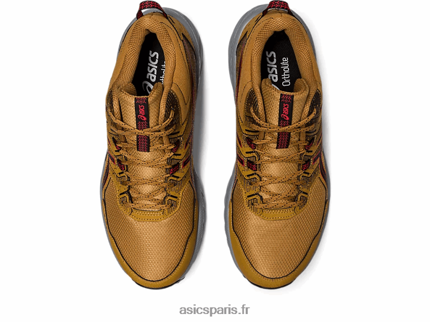 Hommes Asics gel-venture 9 mt BXL8B2121 beige presidio/rouge électrique