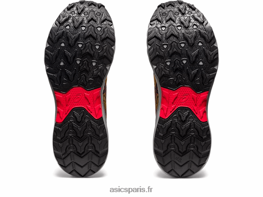 Hommes Asics gel-venture 9 mt BXL8B2121 beige presidio/rouge électrique