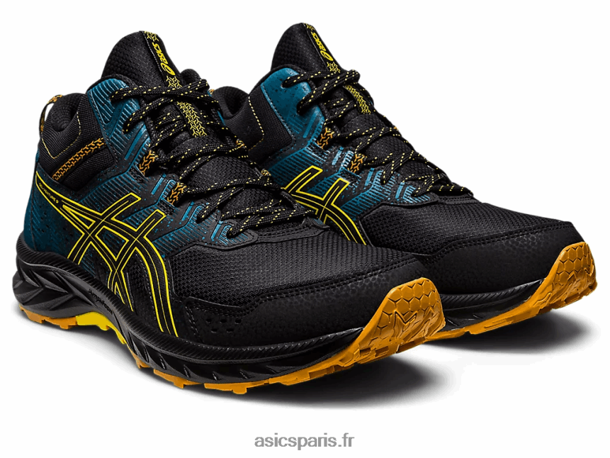 Hommes Asics gel-venture 9 mt BXL8B2125 noir/jaune doré