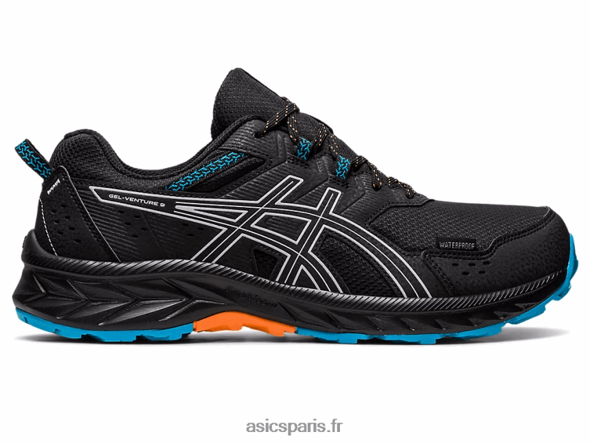 Hommes Asics gel-venture 9 étanche BXL8B2129 noir/violet crépuscule