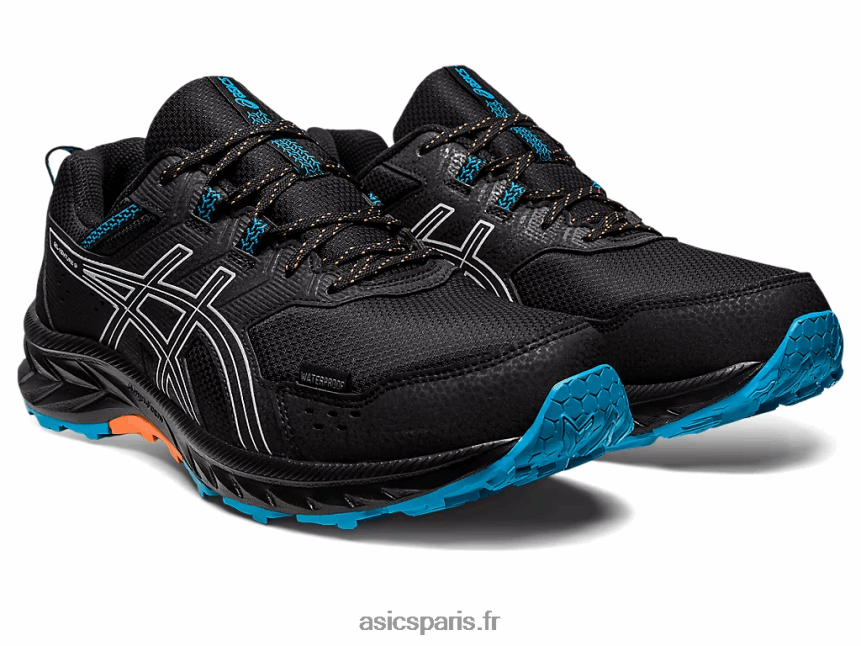 Hommes Asics gel-venture 9 étanche BXL8B2129 noir/violet crépuscule