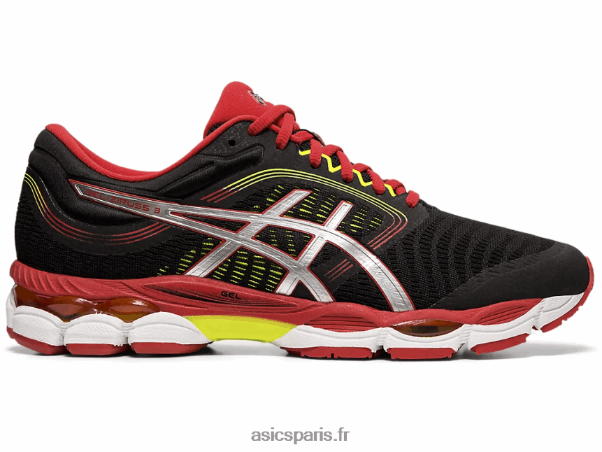 Hommes Asics gel-ziruss 3 BXL8B22103 noir/rouge vitesse