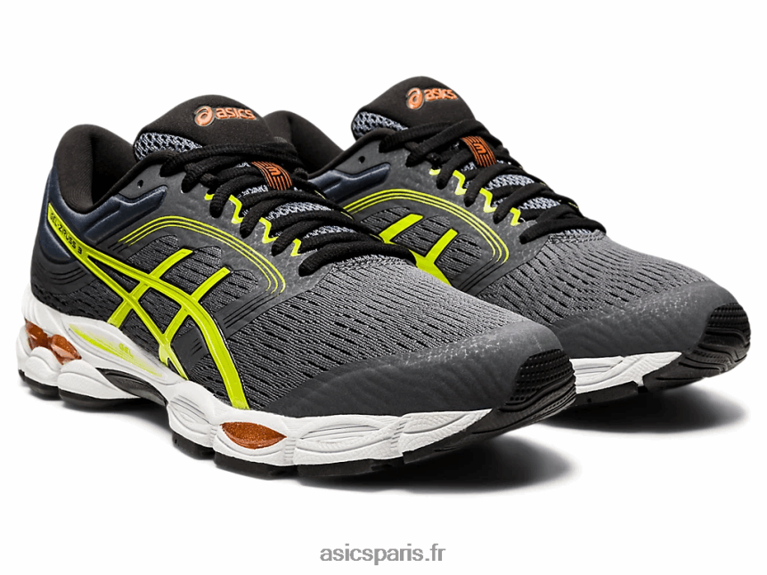 Hommes Asics gel-ziruss 3 mx BXL8B22014 gris porteur/zeste de citron vert