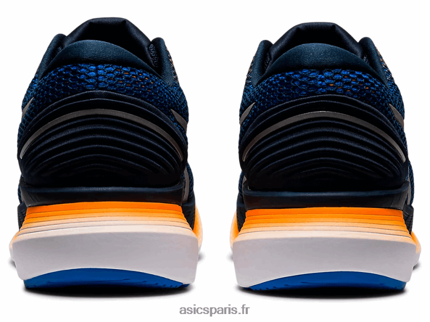 Hommes Asics glideride 2 lite-show BXL8B21800 bleu français/argent pur