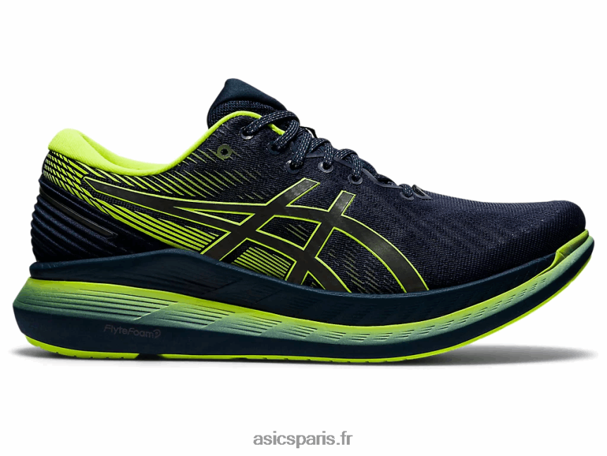 Hommes Asics glideride 2 lite-show BXL8B21920 spectacle français bleu / lite
