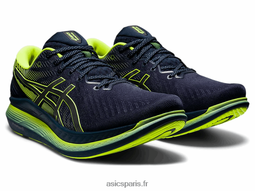 Hommes Asics glideride 2 lite-show BXL8B21920 spectacle français bleu / lite
