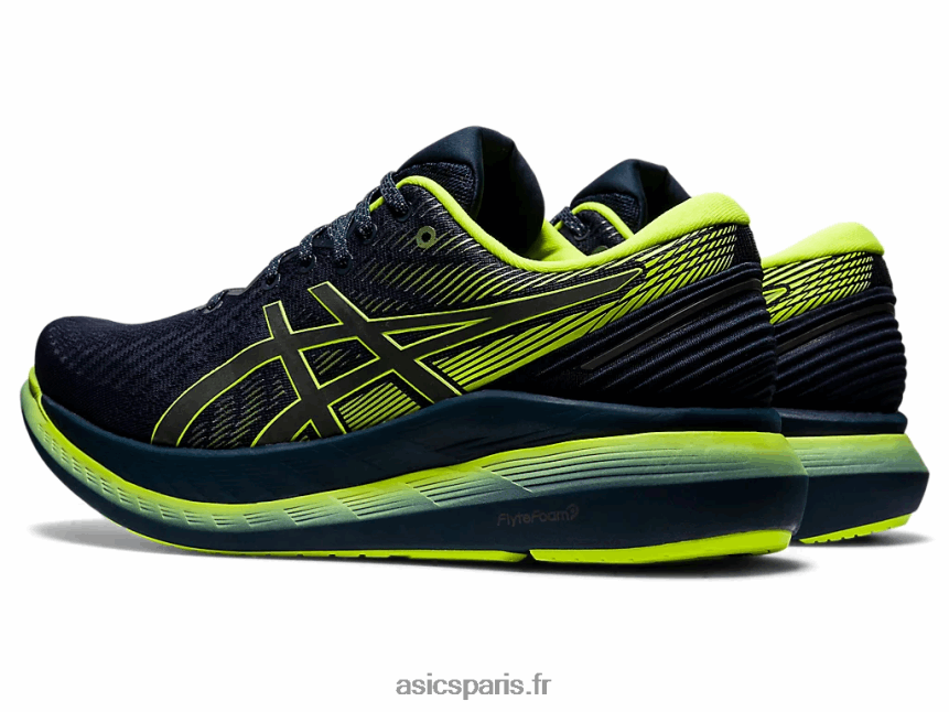 Hommes Asics glideride 2 lite-show BXL8B21920 spectacle français bleu / lite