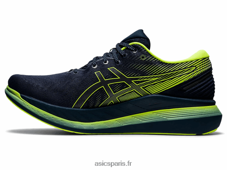 Hommes Asics glideride 2 lite-show BXL8B21920 spectacle français bleu / lite