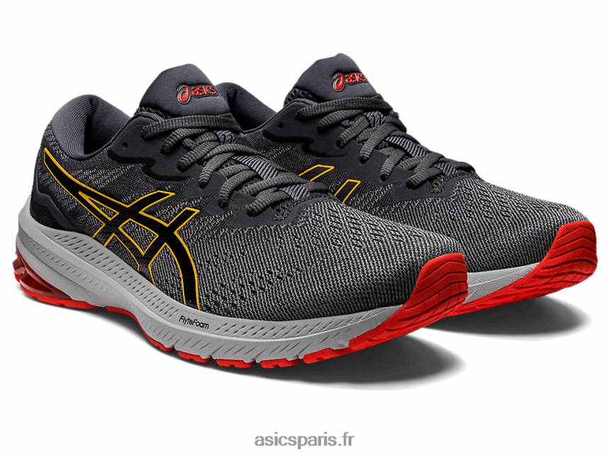 Hommes Asics gt-1000 11 de large BXL8B2950 tôle/noir