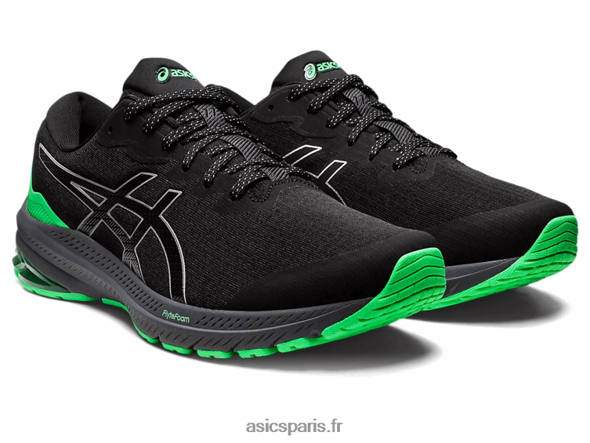 Hommes Asics gt-1000 11 lite-show BXL8B2730 noir/nouvelle feuille