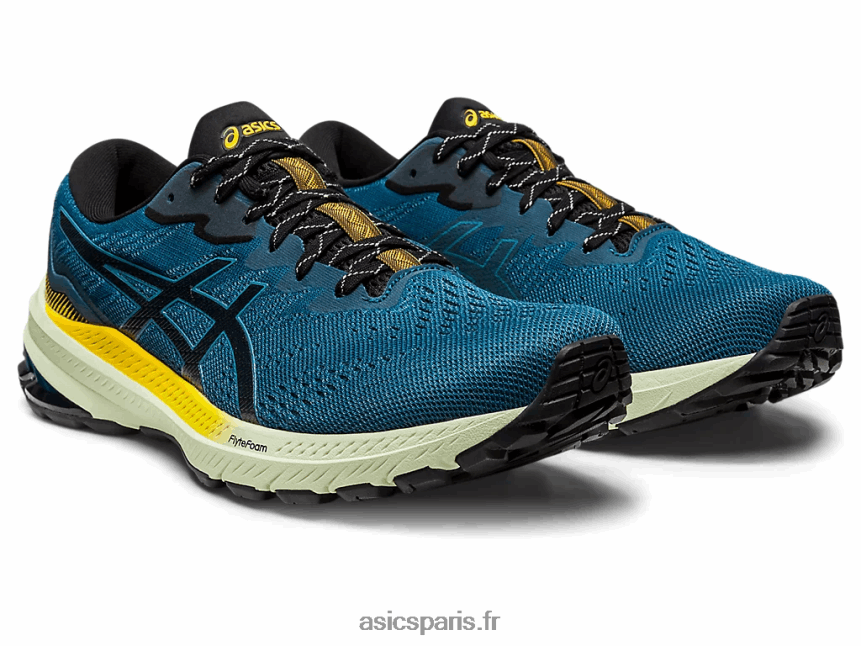 Hommes Asics gt-1000 11 tr baignade nature BXL8B2524 bain nature/jaune doré