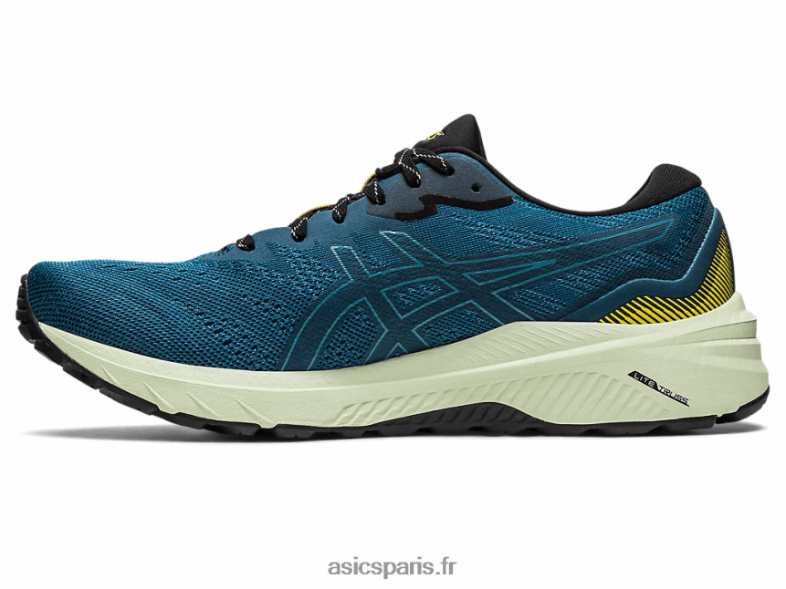 Hommes Asics gt-1000 11 tr baignade nature BXL8B2524 bain nature/jaune doré