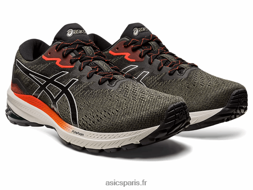 Hommes Asics gt-1000 11 tr baignade nature BXL8B2812 baignade nature/olive